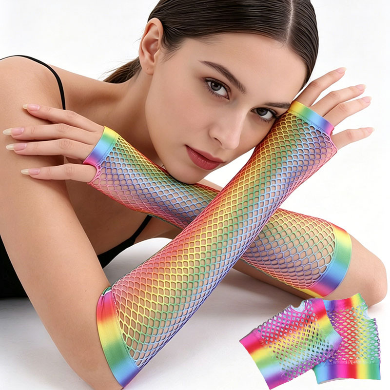 ถุงมือตาข่ายยาวสำหรับผู้หญิง 1 - Fingerless Glove Knit บทวิจารณ์และราคา