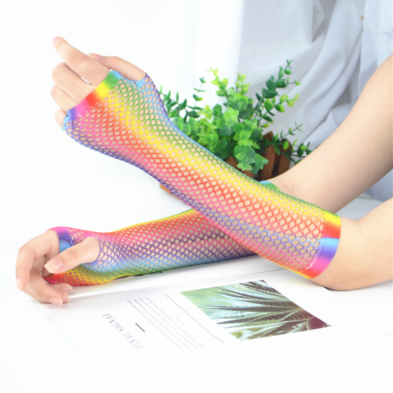 ถุงมือตาข่ายยาวสำหรับผู้หญิง 1 - Fingerless Glove Knit บทวิจารณ์และราคา