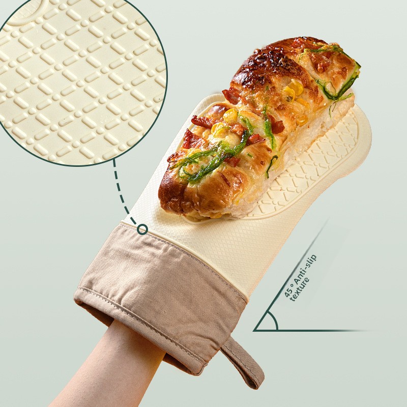 ถุงมือกันความร้อนซิลิโคนแบบหนา - Oven Mitt Silicone บทวิจารณ์และราคา