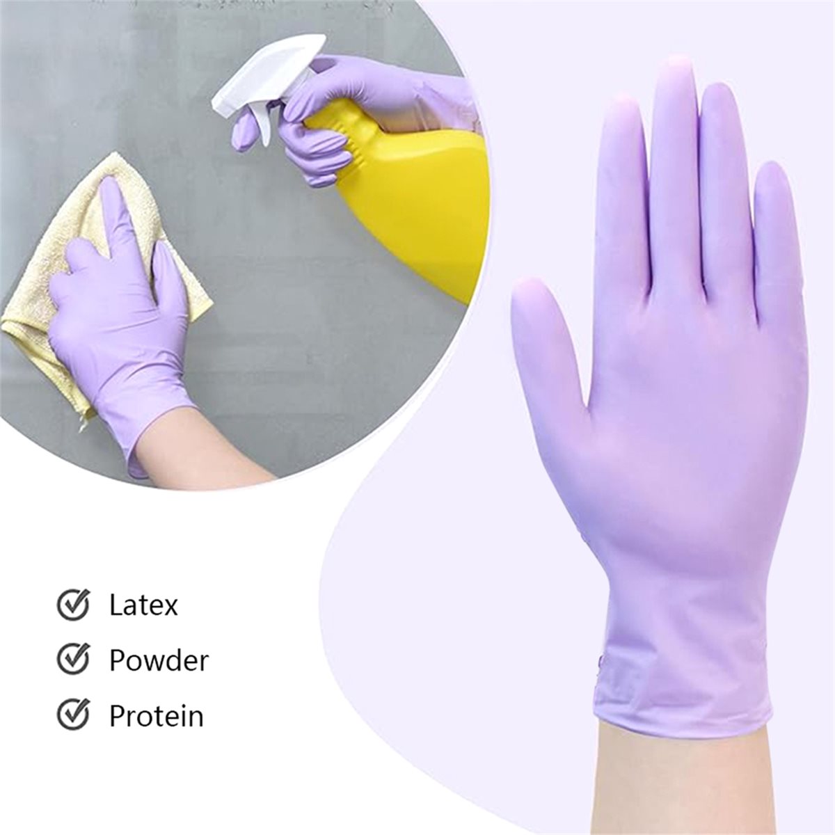 ถุงมือไนไตรล์คุณภาพสูง 100 ชิ้ - Exam Glove Nitrile บทวิจารณ์และราคา