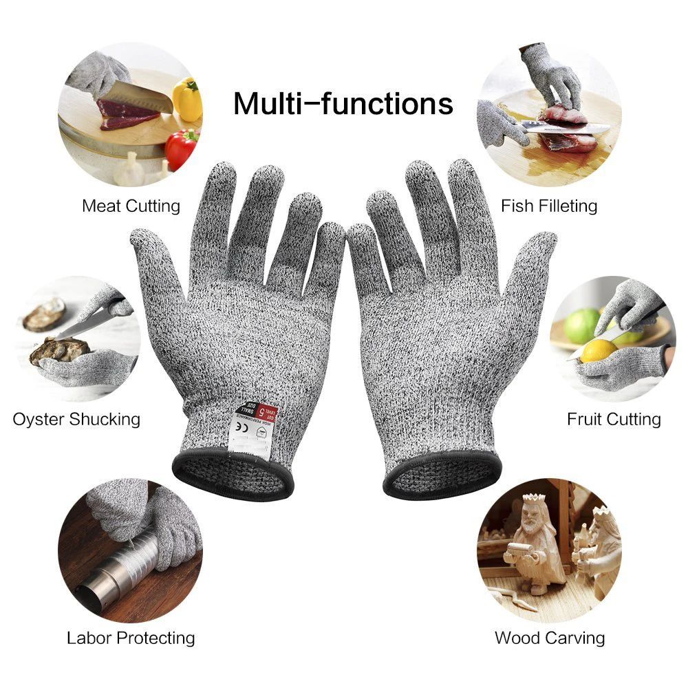 ถุงมือกันบาดระดับ 5 HPPE ถุงมื - Cut Resistant Glove บทวิจารณ์และราคา