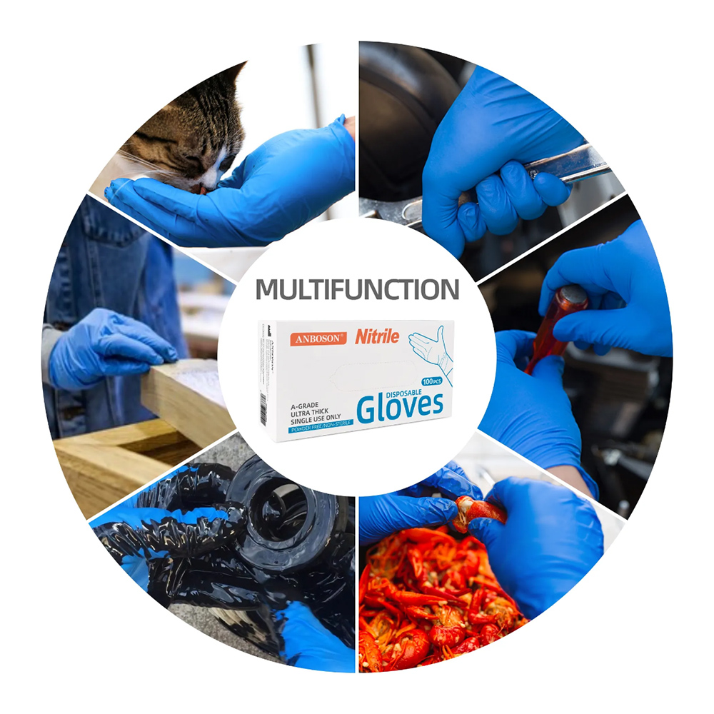 ถุงมือไนไตรล์สำหรับตรวจโรค-สีน - Exam Glove Nitrile บทวิจารณ์และราคา