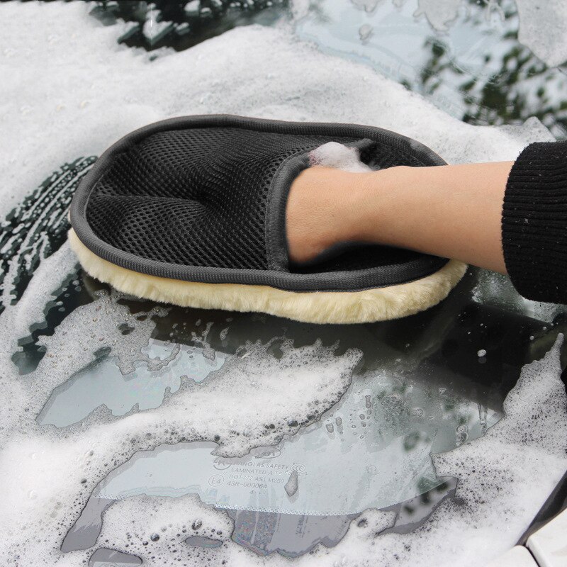 แปรงล้างมอเตอร์ไซค์เส้นใยขนแกะ - Wool Glove Lined บทวิจารณ์และราคา