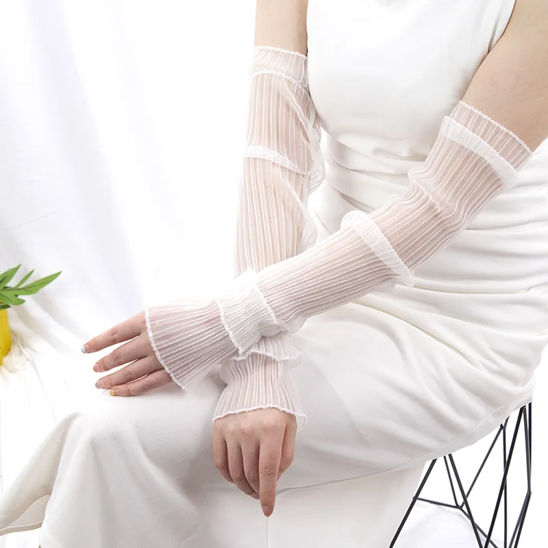 ฤดูร้อนถุงมือยาว Fingerless ผู - Fingerless Glove Knit บทวิจารณ์และราคา