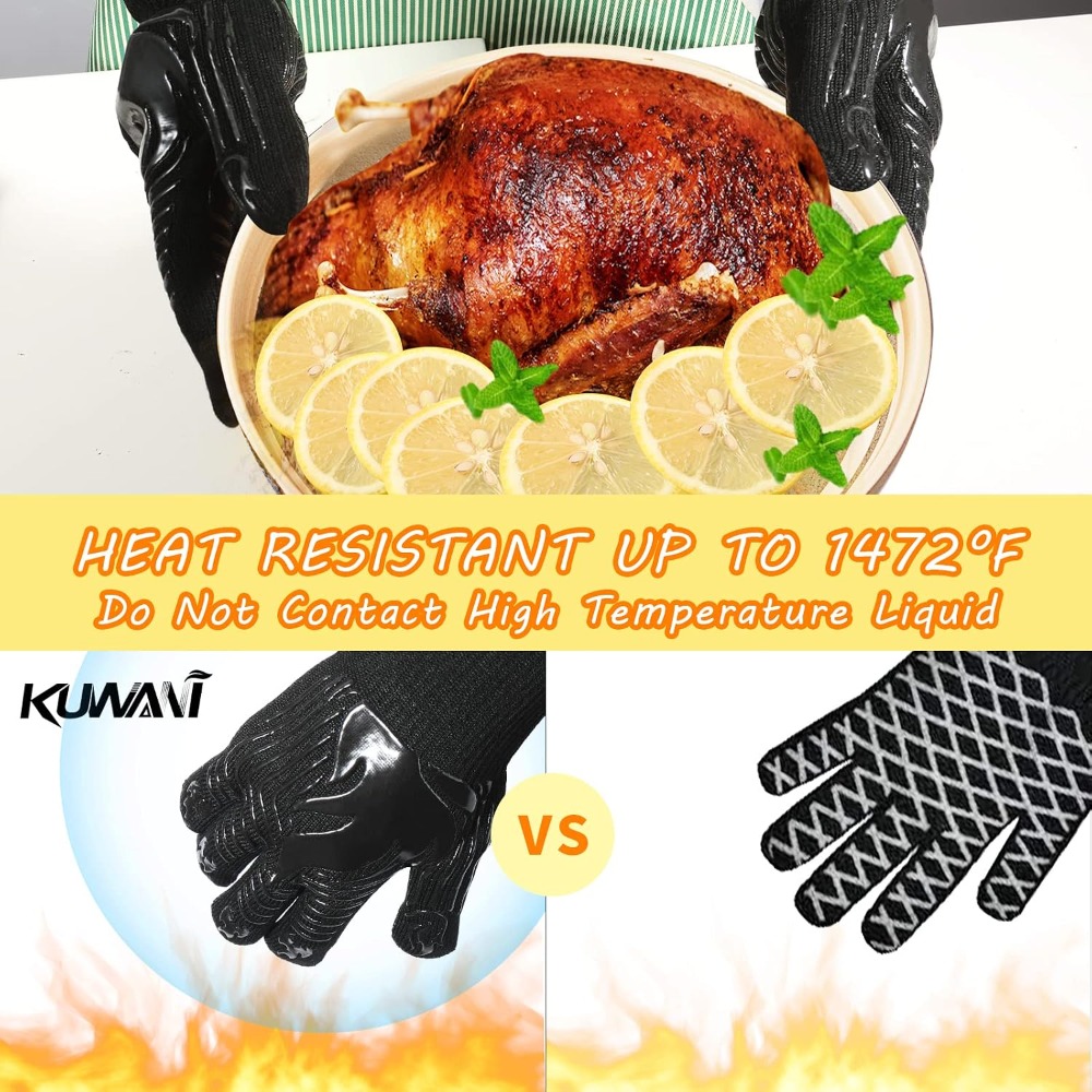 ถุงมือบาร์บีคิว, 1472 ° ถุงมือ - Heat Resistant Glove บทวิจารณ์และราคา