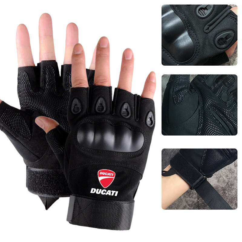 ถุงมือยุทธวิธีแบบแข็งครึ่งนิ้ว - Motorcycle Glove Knuckle บทวิจารณ์และราคา